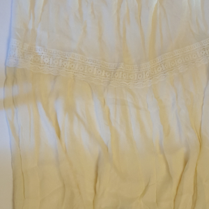 Massimo Dutti Cream Full Long Skirt