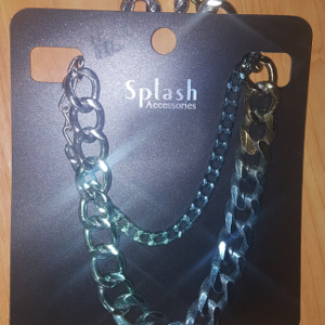 Real Blue Steel Chain Necklace