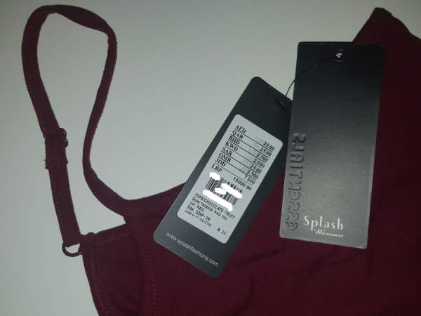 Splash Maroon Ladies Cool Sando - Image 2